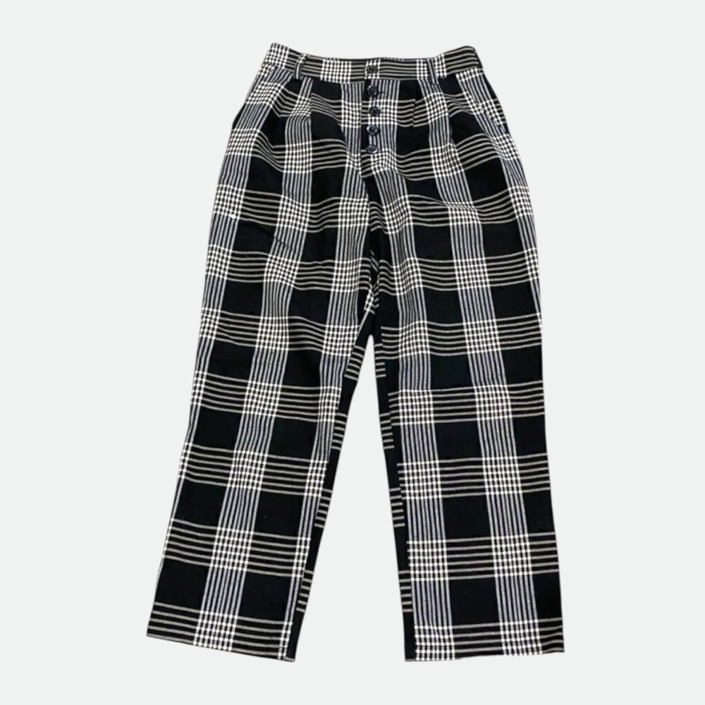 Forever 21 Plaid Trouser Pant High Waisted Size Small